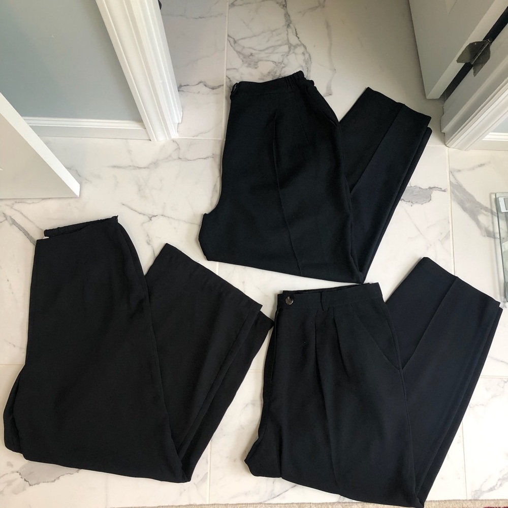 Bundle of 3 black pants Saville Scala Rena Rowan Saks Macys Size XXL Size 20 - Picture 3 of 4